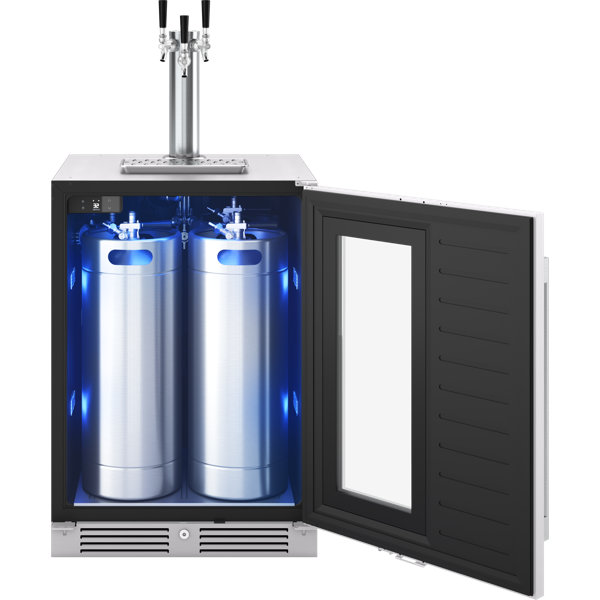 Zephyr Presrv 5.6 cu. ft. Freestanding Kegerator with Door Lock and